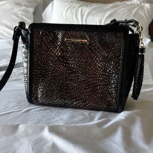 Brahmin Carrie Florin Embossed Leather Crossbody Excellent condition